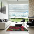 thumbnail image 7 of Ahgly Company Machine Washable Indoor Rectangle Abstract Dark Brown Area Rugs, 7' x 10', 7 of 7