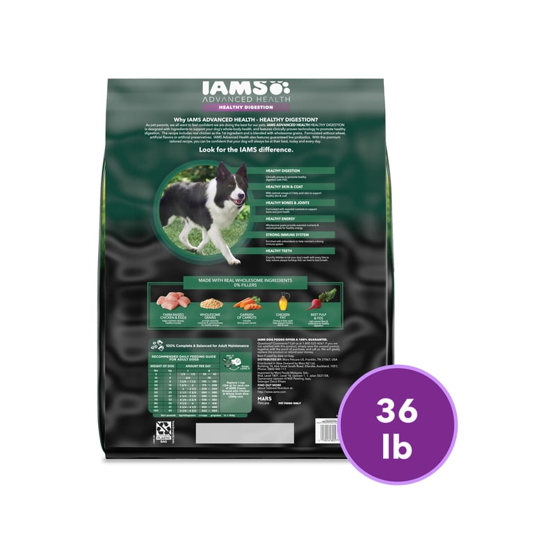 IAMS Advanced Health Dry Dog Food for Healthy Digestion, Adult Dog