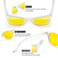 thumbnail image 6 of Joopin Night Vision Glasses for Men Women Yellow Fishing Driving Hiking Glasses UV400 Protection(Clear), 6 of 8
