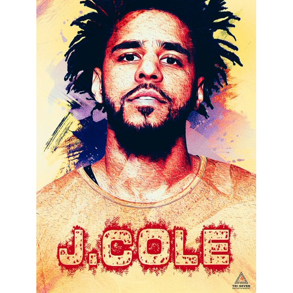 J. Cole Poster Wall Art Print (18x24)