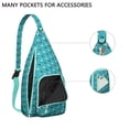 thumbnail image 4 of Paw Design Sling Backpack - Cute Cat Theme Shoulder Bag, Compact for Students & Fashionable Young People, 4 of 4