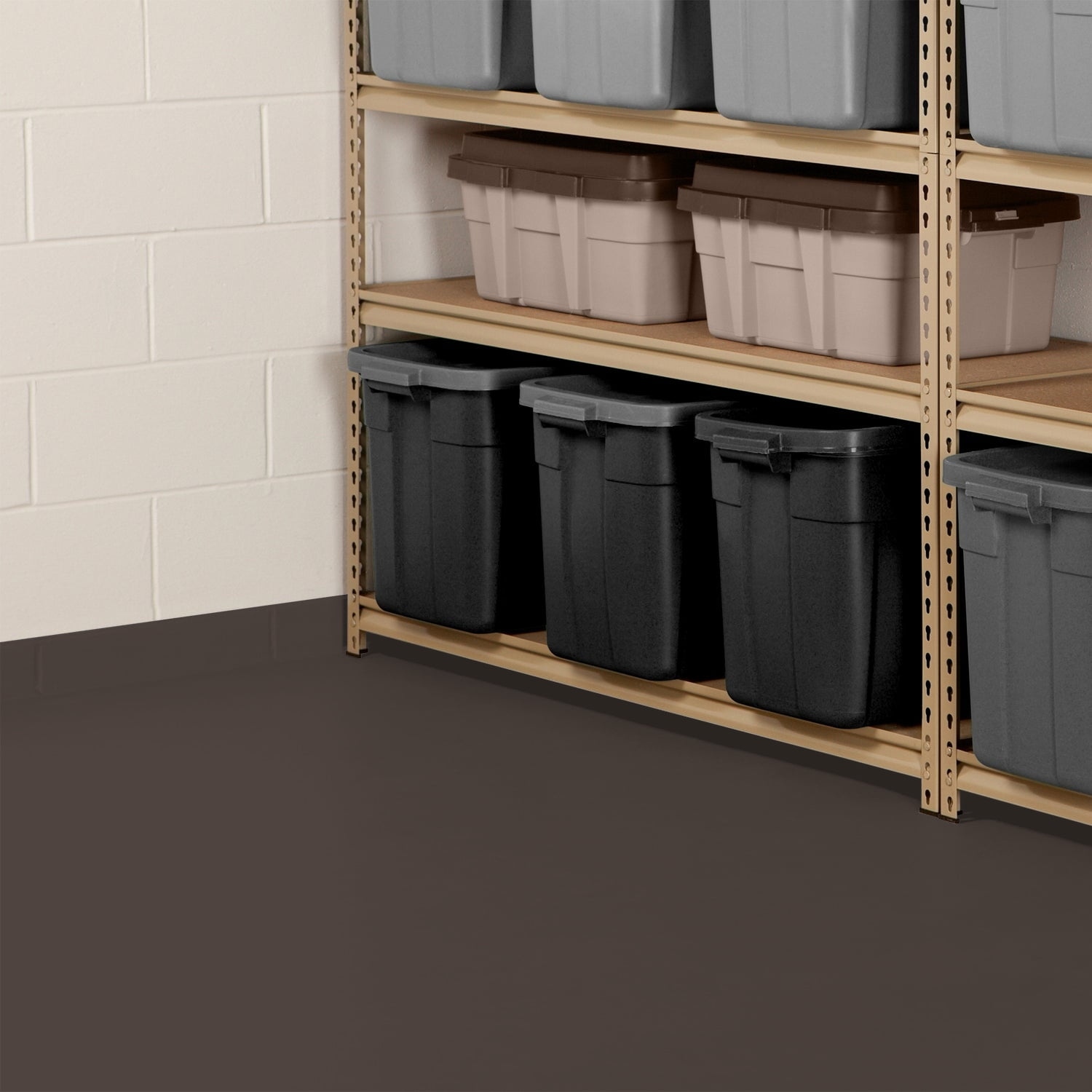 Glidden Porch & Floor 1 gal. Dark Granite Satin Interior/Exterior Paint with Primer