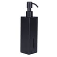 thumbnail image 2 of Botella de ducha cuadrada de 200 ml, dispensador de jabón de manos con champú de acero inoxidable 304, color negro, 2 of 8