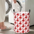 thumbnail image 5 of Fuzoiu Octopus Print Circular Hamper,Laundry Basket with Handle,Collapsible Laundry,Dirty Clothes Storage Basket,for Bedroom Bathroom Dorm Living Room-Medium, 5 of 6