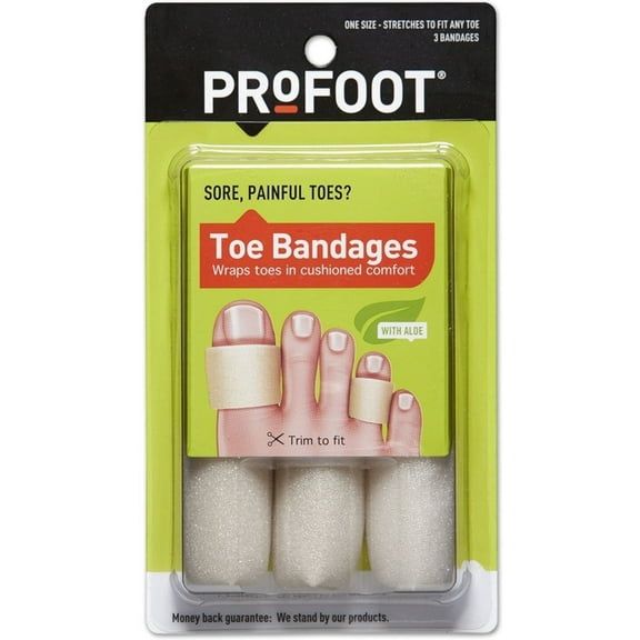 ProFoot Toe Bandages One Size, 3 Each (Pack of 2)