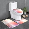 thumbnail image 5 of InsCrazy Bathroom Rugs Sets 3 Piece Bathroom Super Absorbent Floor Mat Three Piece Bathroom Non-slip Mat U-shaped Floor Mat Toilet Seat Mat Bath Decor, 5 of 7