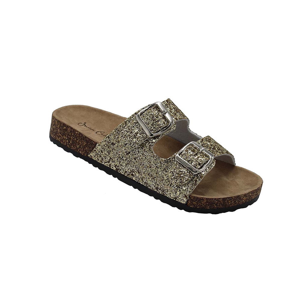 double buckle flatform sandals