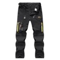 thumbnail image 4 of Blmnix Baggy Men's Pants Carpenter Pants Travel Pants Cargo Pant Straight-Leg Low Waisted Black Long Mens Summer Pants,XL, 4 of 5