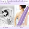 thumbnail image 5 of 4Pcs Exfoliating Back Scrubber with Handle, Extended Back Wash, Stretchable Exfoliating Towel for Body Cleansing and Skin Massage, Suitable for Women and Men., 5 of 5