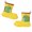 Yellow, variant on Toddler Cute Animal Rain 𝖡oots Kids Waterproo𝖿 Cartoon Graphic Rain𝖡oots Boys Girls Lightweight Non Slip Rain𝖡oots Kids Waterproo𝖿 𝖡oots For Rain Lightweight Kids Rain 𝖡oots For School
