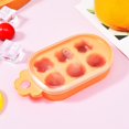 thumbnail image 4 of Bandeja de hielo de verano Snmubt, forma de oso, para cócteles, cilíndrica, para hacer hielo, hielera, bandeja de hielo de grado alimenticio para el hogar (naranja), 4 of 6