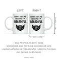 thumbnail image 5 of Koyal Wholesale 11oz Ceramic Funny Coffee Mug - Don't Hate Me Because I'm Beardiful Funny Coffee Mugs for Gift, 1-Pack, 5 of 5