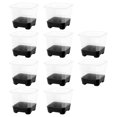thumbnail image 4 of 10 macetas DYNWAVEMX para plantas de vivero transparentes con base de silicona Negro, 4 of 8