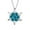 Blue BU, variant on Latrodar Snowflake Pendant Necklace Clavicle Chain Light Temperament Christmas Red up to 60% Off