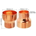 thumbnail image 2 of Uxcell 1.97" to 1 1/4" ID Copper Reducer, Copper Reducing Coupling Pressure Fitting Pipe Tube Connector Adapter, 2 of 5