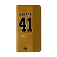 thumbnail image 2 of Keyscaper Alvin Kamara Brown New Orleans Saints Folio iPhone Case, 2 of 7