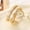 Golden with Golden Dial, variant on Golden Snake Wrap Bangle Watch with Black Dial, Elegant Women’s Statement Wristwatch