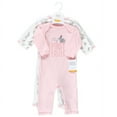 thumbnail image 2 of Hudson Baby Newborn Girl Cotton Coveralls, Some Bunny, 0-3 Months, 2 of 5
