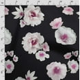 thumbnail image 3 of Soimoi Floral Print,Cotton Poplin, Sewing Fabric Sold by The Yard 42 Inch Wide,Sewing Craft Quilting/Quilt Making Fabric, Black, 3 of 5