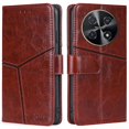 thumbnail image 1 of Gift compatible Huawei nova 12i 4G Magnetic Phone Case PU Leather Geometric Splicing Stand Cover, 1 of 5