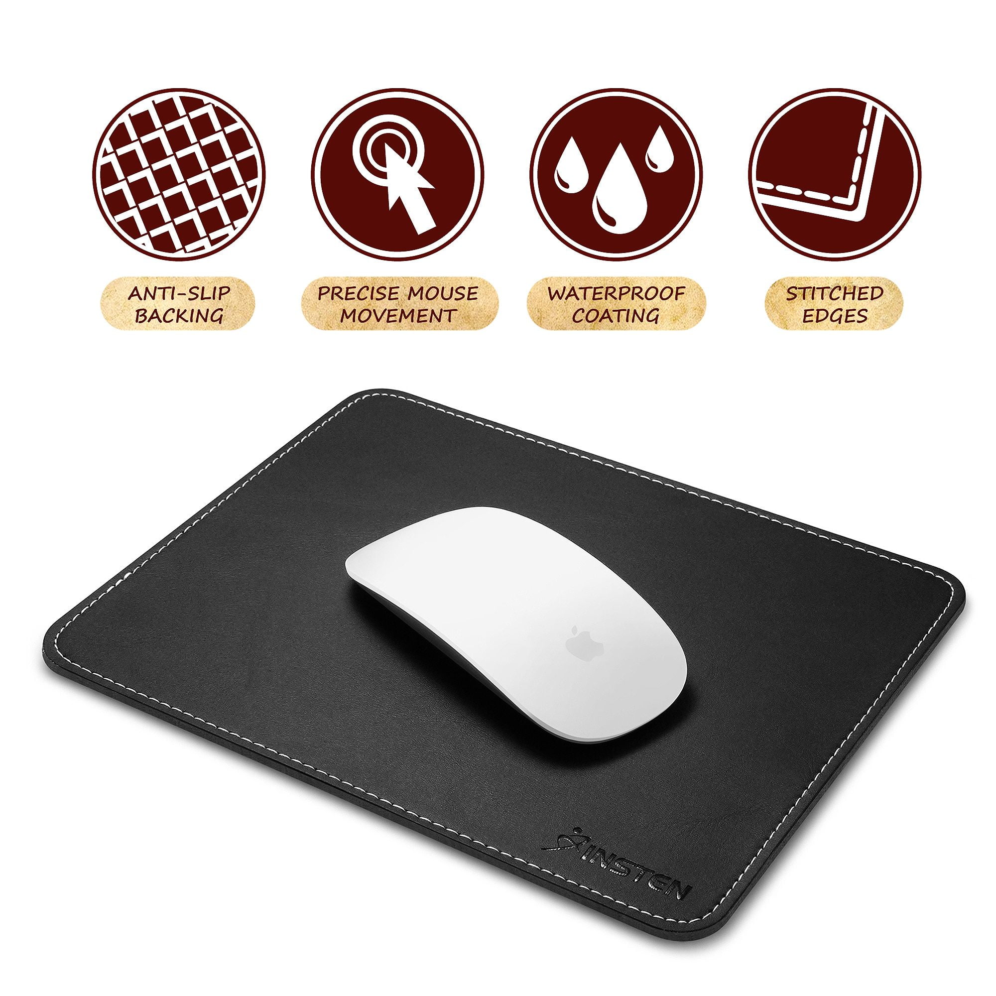 Insten Computer Mouse Pad for Laptop Computer Gaming with AntiSlip