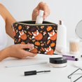 thumbnail image 6 of Makeup Bag - Fall Leaf Mushroom Fox Cosmetic Bag Portable Travel Toiletry Bag for Women Small Make Up Organizer Bag Zipper Pouch Travel Essentials, 6 of 8