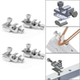 thumbnail image 4 of Ruibeauty 4Pcs Solar Panel Mounting Bracket Clamps Ground Lugs Fasteners Photovoltaic Support, 4 of 5