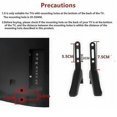 thumbnail image 4 of Universal Tv Stand Base Mount For 32-65 Inch Samsung Vizio Sony Lcd Tv Not For Lg Tv Black Television Bracket Table Holder 2pcs -, 4 of 5
