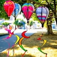 thumbnail image 7 of 4 PCS Hot Air Balloon Wind Spinners Colorful Wind Spinner Fish Bubble Wind Sculptures Peacock Garden Spinner Wind Socks Rotating Wind Twister Spiral Spinner Hanging for Yard Garden Outdoor, 7 of 7