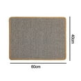 thumbnail image 3 of Alfombrilla rascadora para gatos de sisal natural, antideslizante, para dormir, para que los gatos no muerdan las garras y protejan los muebles, 3 of 4