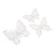 thumbnail image 1 of Yuarrent 12 piezas de líneas elegantes y molduras vívidas: adorno de mariposa 3D para tarta para fiesta de cumpleaños. Kits de decoración para fiestas Plateado, 12 piezas 3.3 pulgadas, 1 of 3