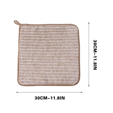 

SLYNSHome Clearance Kitchen Dishwashing Cloth Powerful Cleaning and Easy Removal of Oil Stains Ultra Absorbent Dish Rags Quick Drying Durable Kitchen Washcloth Kitchen Gadget