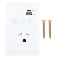 thumbnail image 2 of Toma de Pared Inteligente, Interruptor de Luz Táctil 2,4G, Enchufe Inteligente Con Control Remoto por Voz, Con Puerto de Cargador Usb y Tipo C, Sin Concentración de Requisito,, 2 of 7