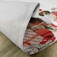 thumbnail image 5 of Ambesonne Christmas Place Mats Set of 4, Funny Pets Gifts Photo, Standard Size, White Brown and Red, 5 of 6
