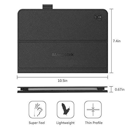 Mangotek Ipad Pro Keyboard Case 10 5 Inch Ipad Pro Air Wireless Smart Connector Keyboard Slim Combo Lightweight Folio Walmart Canada