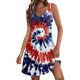 thumbnail image 1 of Vestido de Verano para Mujeres Impreso sin Mangas Cuello en V con Bolsillo, Vestido de Poliéster Casual para el Uso Diario, Fiesta Y Verano de Primavera, 1 of 5