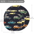 thumbnail image 2 of Small Area Rugs Bathroom Rugs Vintage Private Car Non-Slip Throw Rug Floor Carpet Door Mat for Sofa Bedroom Nursery Decor, (Round - 2.6ft Diameter), 2 of 9