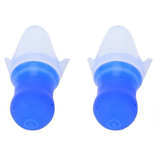 Bouchon d'Oreille, Bouchon d'Oreille en Silicone Réduction de Pression Réduction de Bruit Étanche pour Natation Voler Dormir Bouchon d'Oreille Gris, Bouchon d'Oreille Bleu