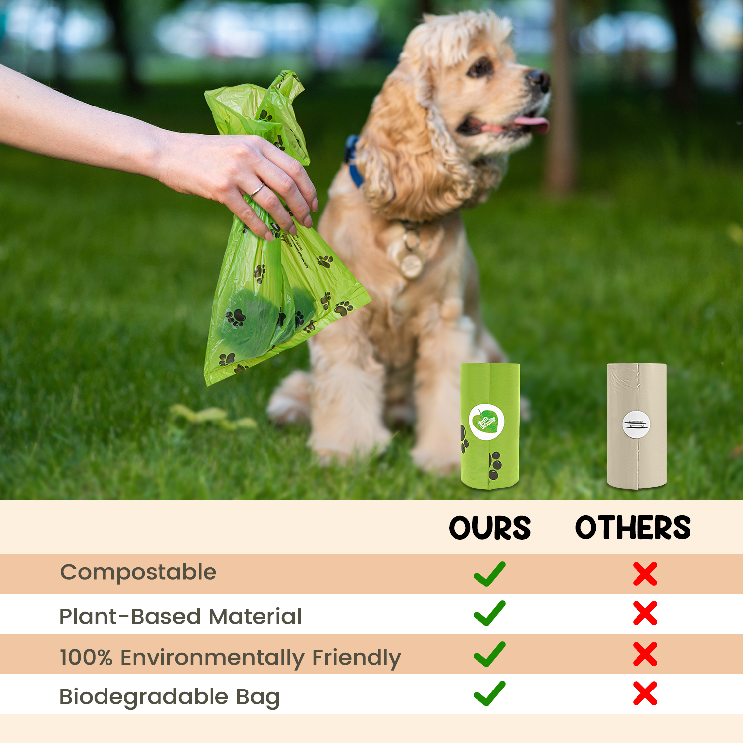 Cshidworld Dog Poop Bags, 36 Rolls 540 Count, Green photo 4
