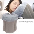 thumbnail image 3 of Oreiller de Cou Gonflable Gris Multifonctionnel en PVC Floqué pour Voyage en Avion, 3 of 7