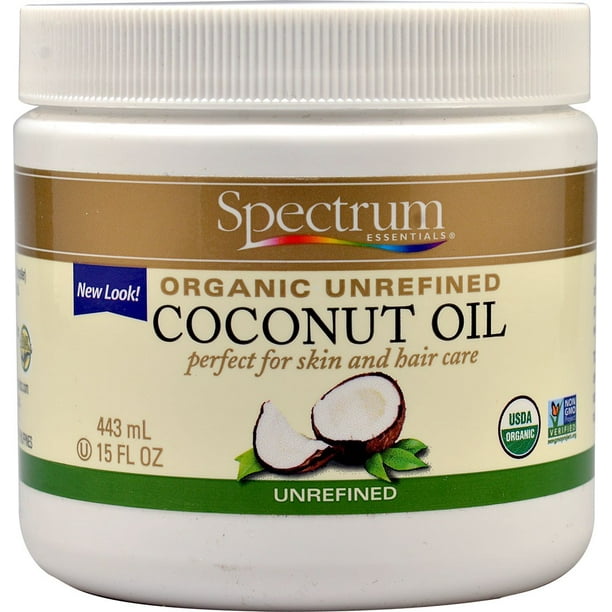 Spectrum Organic Coconut Oil, Unrefined, 15 Oz