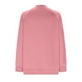 thumbnail image 4 of PNTUTB Sweatshirt for Women Crewneck Long Sleeve Tops Casual Solid Color Loose Hoodless Pullover Clothes, 4 of 5