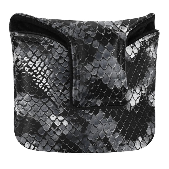 ALAZA Snake Pattern-2 Golf Mallet Putter Headcover PU Leather Magnetic Closure