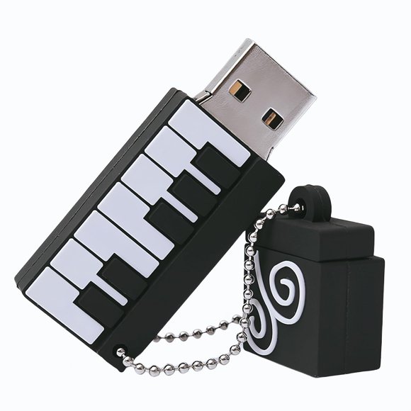 shiyou-128GB Cartoon Piano USB Flash Drive Data Storage