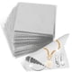 thumbnail image 1 of 20 paños de limpieza para joyas, paño para pulir plata, paño para pulir de doble cara, paño para limpiar joyas, para joyas de perlas, oro, plata y platino (gris-8 x 8 cm), 1 of 7