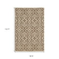 thumbnail image 3 of HomeRoots 574683 7 x 10 ft. Oriental Rectangle Area Rug, Rust & Beige, 3 of 5