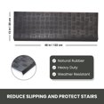 thumbnail image 6 of Envelor Anti-Slip Rubber Stair Treads - Non-Slip, Strong Grip - All-Weather Safety Step Mats for High Traction - Indoor or Outdoor (12 x 50 Inches, Checker, 6 Pack), 6 of 9