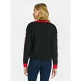 thumbnail image 3 of Rudolph Women's Embellished Christmas Sweater with Long Sleeves, Midweight, Sizes XXS-XXL, 3 of 5