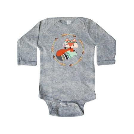 

Inktastic Tribal Arrow Woodland Fox Gift Baby Boy or Baby Girl Long Sleeve Bodysuit