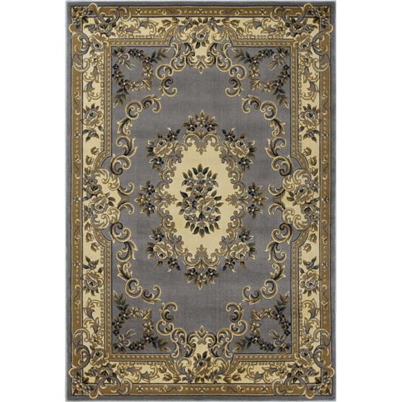 HomeRoots 352465 5 ft. 3 in. x 7 ft. 7 in. Polypropylene Slate Blue Area Rug